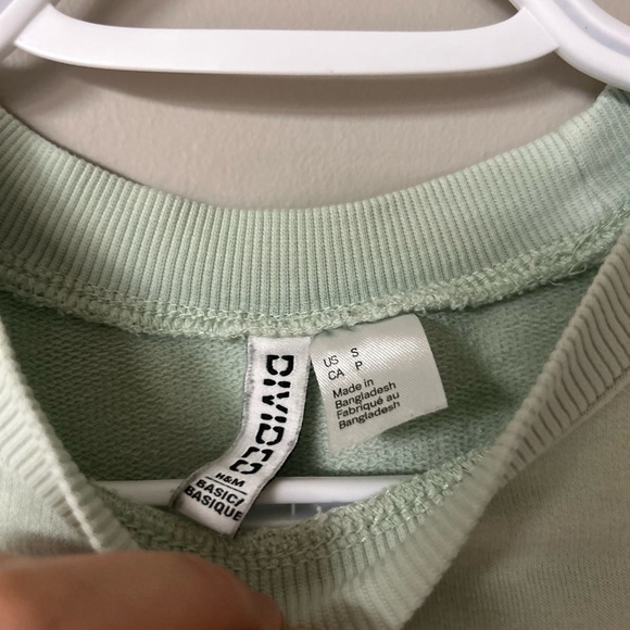 H&M Mint Green Love Crewneck Sweater - Picture 4 of 4